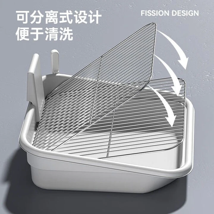 مرحاض كلب كلب صغير من الفولاذ المقاوم للصدأ للكلاب