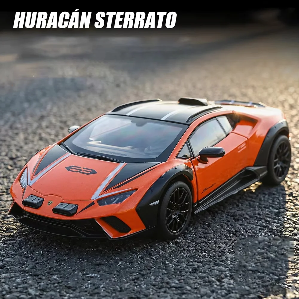 

1:32 Huracán Revuelto Miniature Sportscar Alloy Diecast Model Toy Rubber Tire Pull Back Doors Opened Collect Models for Boy Gift
