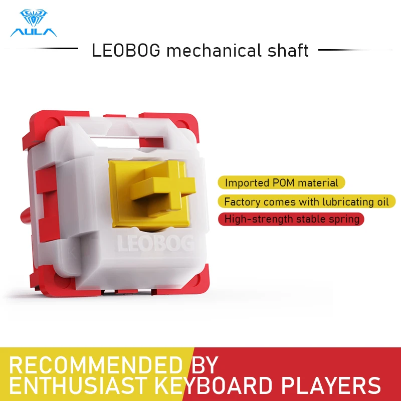 LEOBOG V2 Nimbus/Juggle Switch 5Pin Linear Tactile Mechanical Keyboard Switches POM Hot Swap Pre-lubrication For Game player