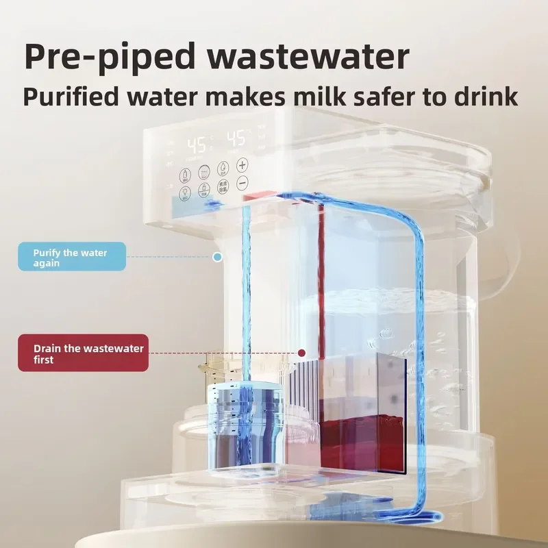 for Constant Temperature Electric Glass Kettle Milk Powder Modulator Baby Bottle Mixer Intelligent Automatic Integrated