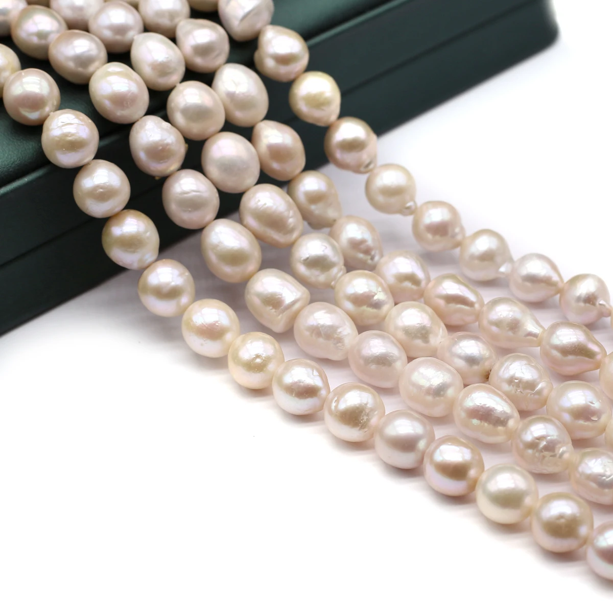 

10-12mm AAA High Quality Rice Shaped Pearl Natural Freshwater Pearls Spacer Beads for Jewelry Making DIY Necklace Accessories