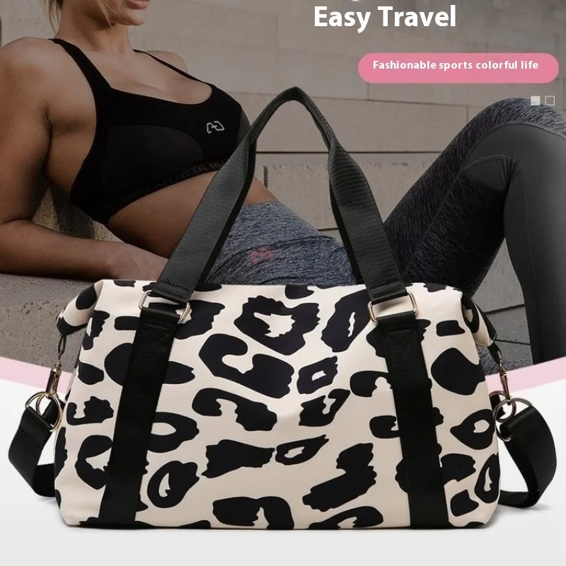 

Дорожная сумка для багажа, сумка на короткие расстояния, сумка для деловой поездки, сумка для фитнеса, большая вместительная водонепроницаемая спортивная сумка с коровьим узором