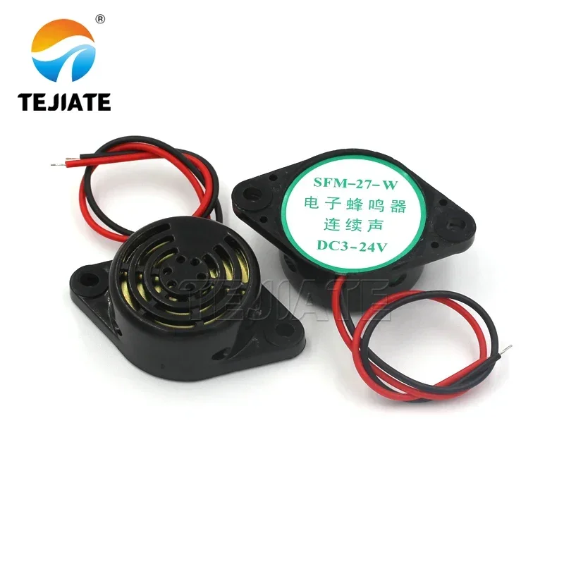 3V 5V 12V 24V SFM-27 active/passive buzzer high decibel 95DB/passive piezoelectric buzzer magnetic long continuous buzzer