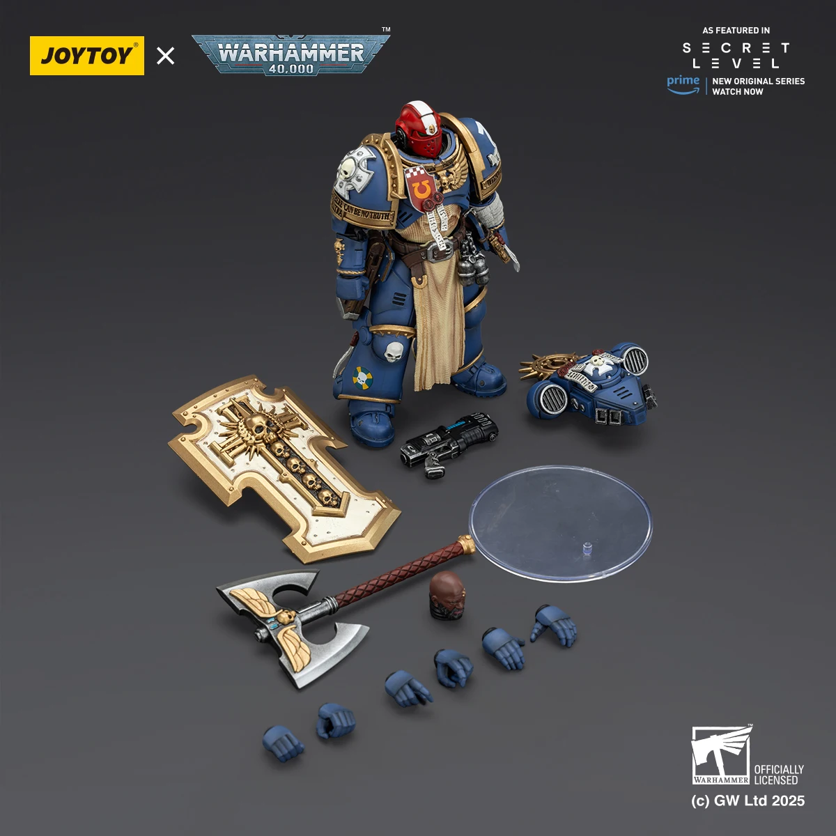 JOYTOY Warhammer 40K 1/18 Ultramarines Titus Metaurus Levantus Torvald عمل نموذج لجسم دمى لعبة لعرض المجموعة #4