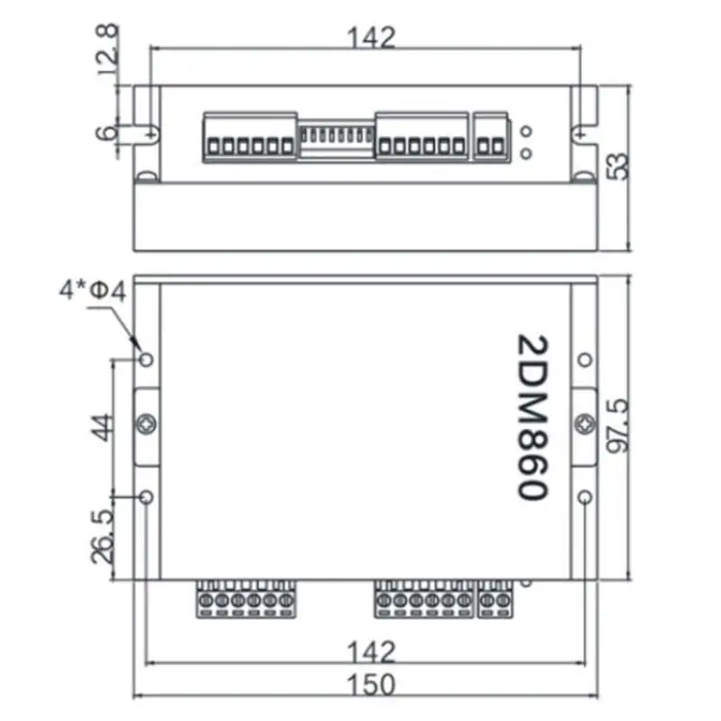 652F 2 Phase Digital Stepper Motor Driver Digital Microstep Driver 2DM860H Stepper Motor Controller Motor Control System