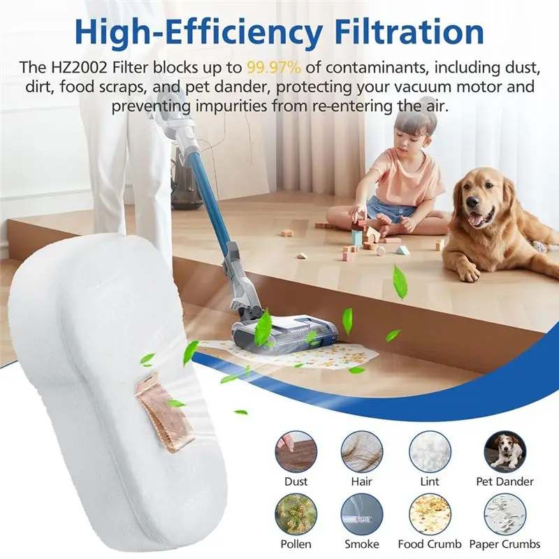 AT14 Foam & Felt Filters Post Motor Filters For Shark Duoclean Powerfins Corded Stick Vacuum HZ2000 HZ2002 HZ251 HZ602 HZ702