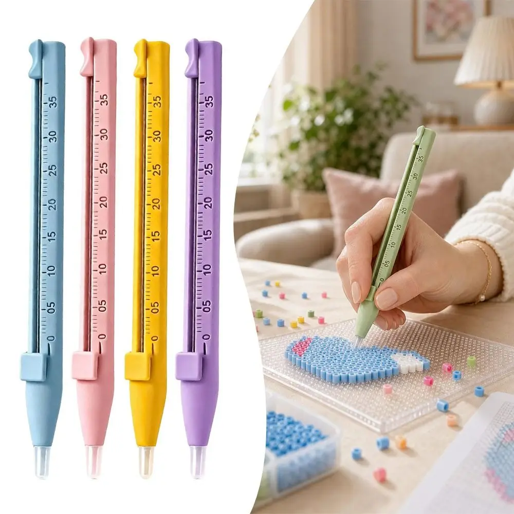 Automatic Dispensing Bean Dispenser Pen Smooth Flow No Clog Bead Placement Pen Press Operated For 2.6mm Beads Handheld Bead Tool