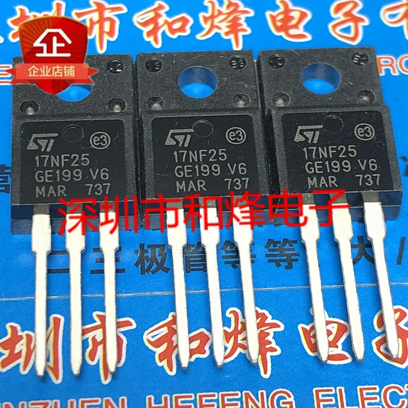 5PCS-10PCS 17NF25 STF17NF25 TO-220F 250V 17A ORIGINAL ON STOCK