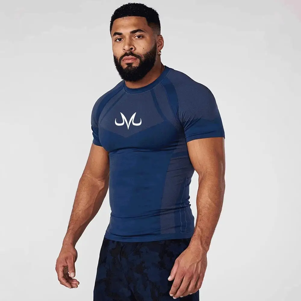 Men's T-shirts Compression Clothing Gym Sports Outdoor Training T-shirt Running Exercise Speed Ventilate Tops