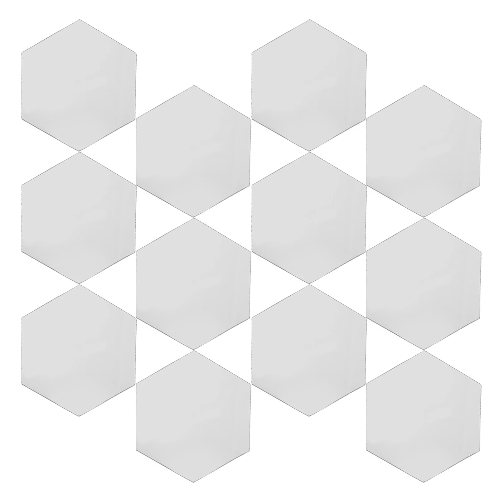 

12 Pcs Sticker Mirror Hexagonal Acrylic Wall Sticker Acrylic Self Adhesive Bedroom Living Room Decor Easy Clean Surface