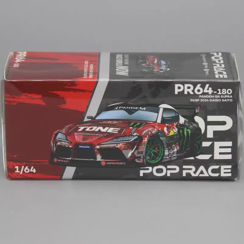 

В наличии 1:64 Toyota GR SUPRA D1GP 2024 DAIGO SAITO литая под давлением модель автомобиля, подарок на фестиваль мальчика, коллекционное украшение для взрослых.