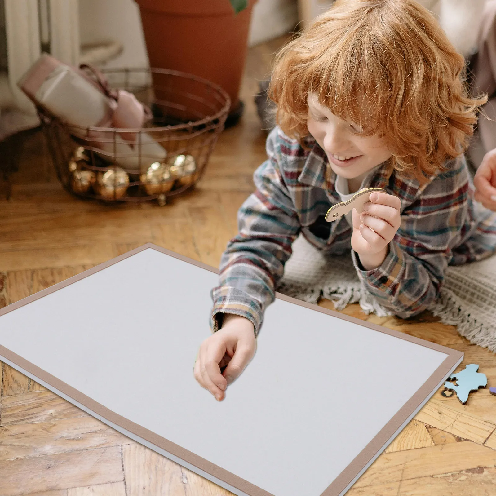 

Нескладная доска для пазлов с прочной рамой для больших пазлов на 1000 элементов, для рукоделия, с удобным хранением, 60x40 см