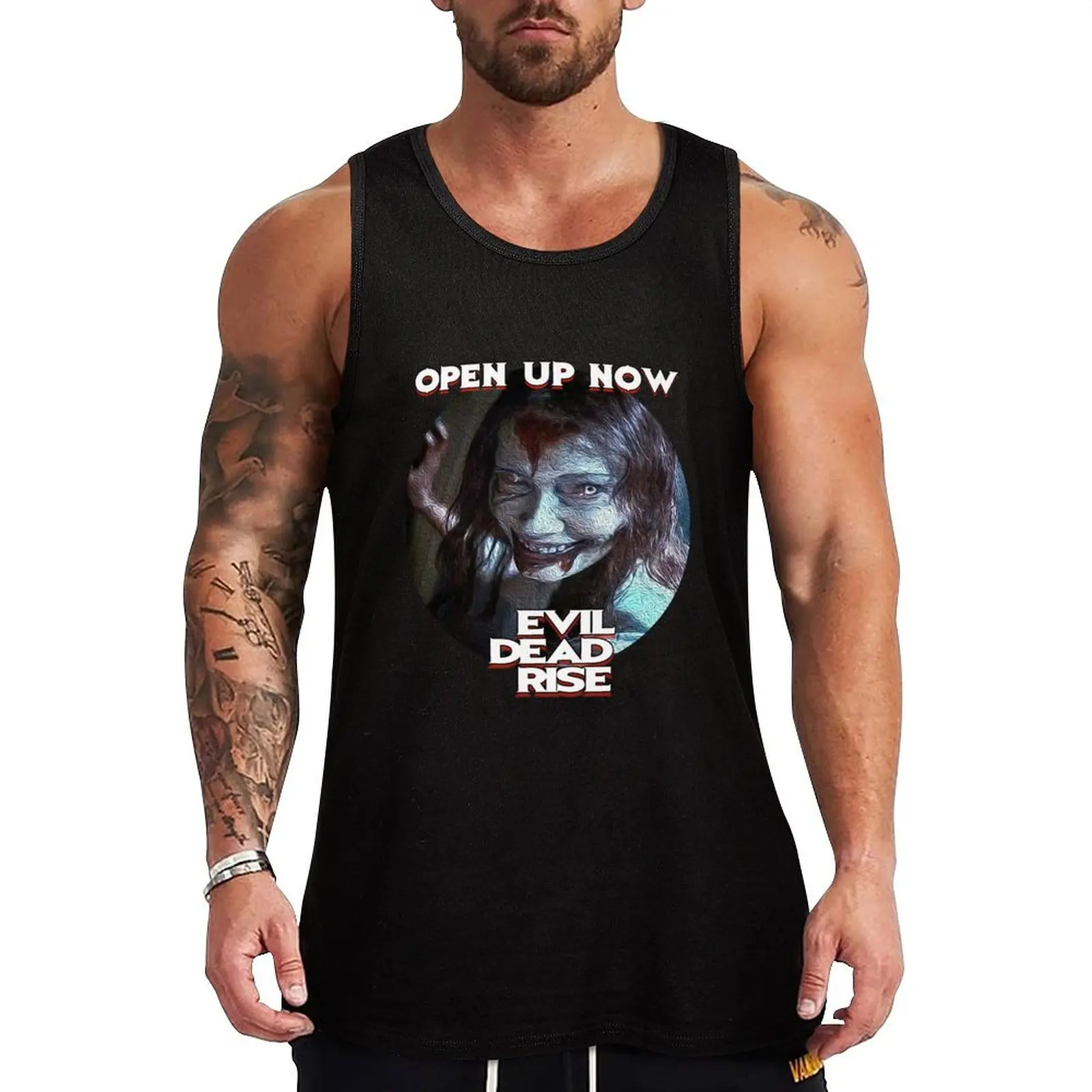 

Evil Dead Rise Open upNow Tank Top bodybuilding men Men's sleeveless t-shirt t-shirts for men