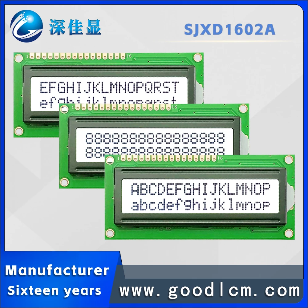 1602A Lcd Display 1602 Lcd 16x02lcm Lcd Module 16*02 Karakter Lcd Met Meerdere Modi En Kleuren 3.3V voeding St7066 Drive