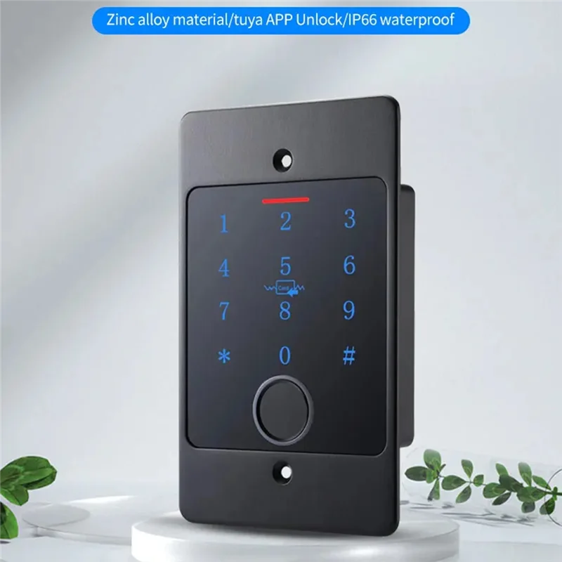 BNVN-Wifi Tuya App قفل الباب الذكي لوحة المفاتيح وحدة التحكم في الوصول بموجات الراديو مقاوم للماء لوحة المفاتيح المعدنية المخفية تثبيت التحكم في الوصول