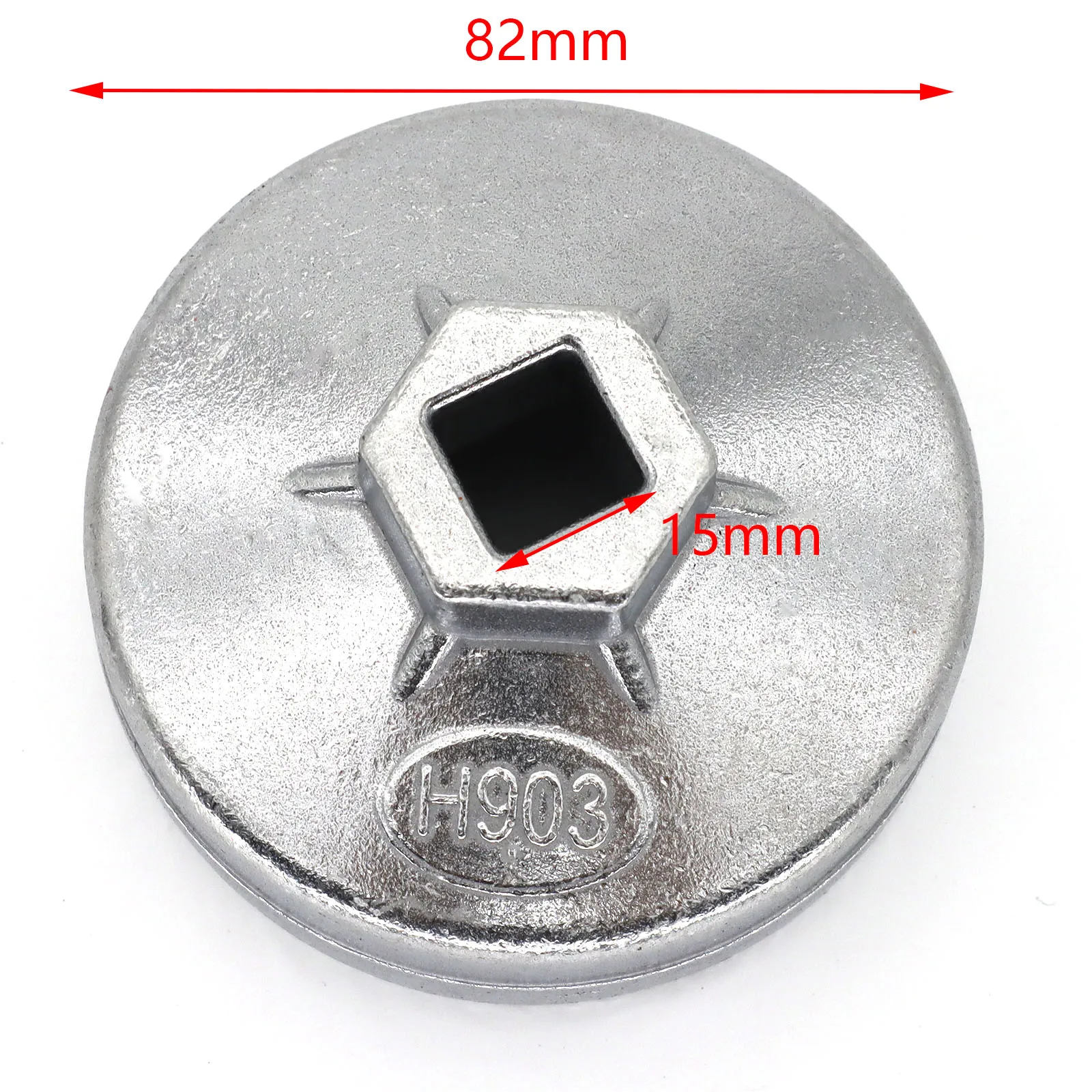 1X Car Oil Filter Cap Socket Wrench Silver 74mm x 14 Flute Removal Tool For VW Golf Audi Q5 Mercedes Porsche 911 Car Accessories