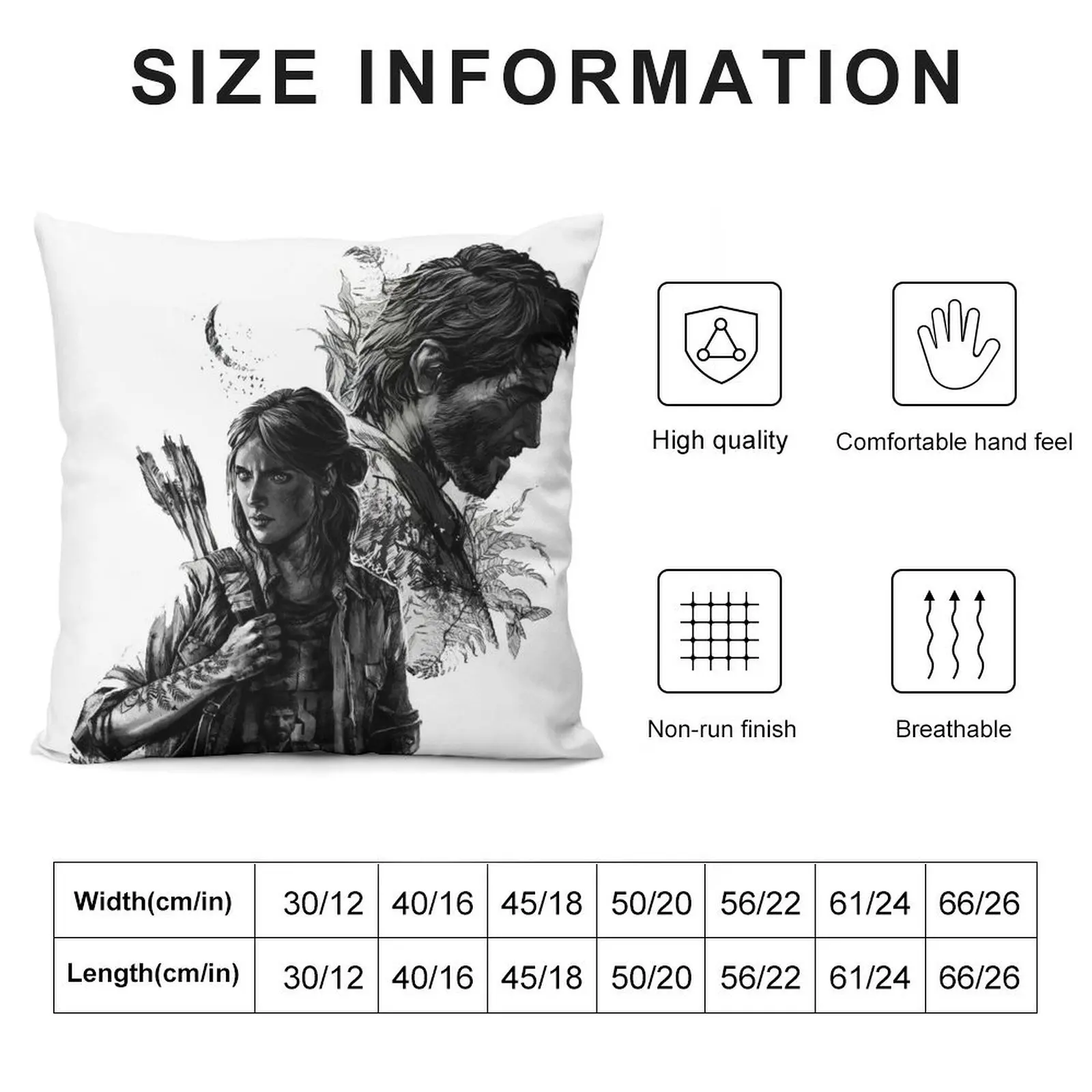 Last Of Us Throw Pillow Christmas Pillow Covers covers for pillows Pillowcases Bed Cushions Sofa Decorative Covers pillow