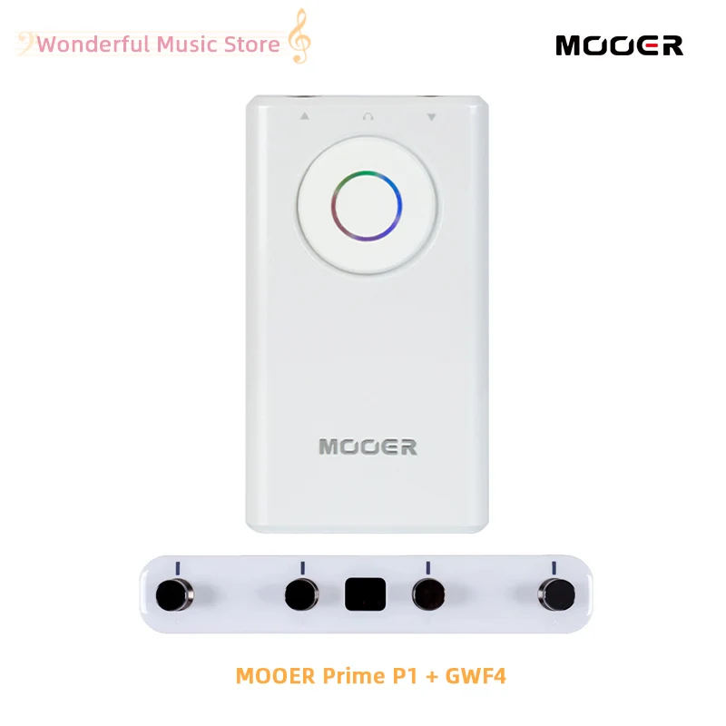 

MOOER Prime P1 Guitar Smart Multi-Effect Pedal Built-in 126 Effects 40 Drum Machines 80s Looper Record GWF4 Wireless Footswitch