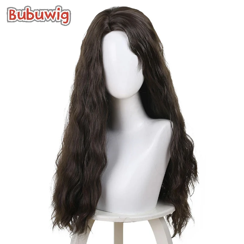 

Bubuwig Synthetic Hair Moana Cosplay Wigs Moana Fashion Women Anime Party 70cm Long Curly Dark Brown Cos Wig Heat Resistant