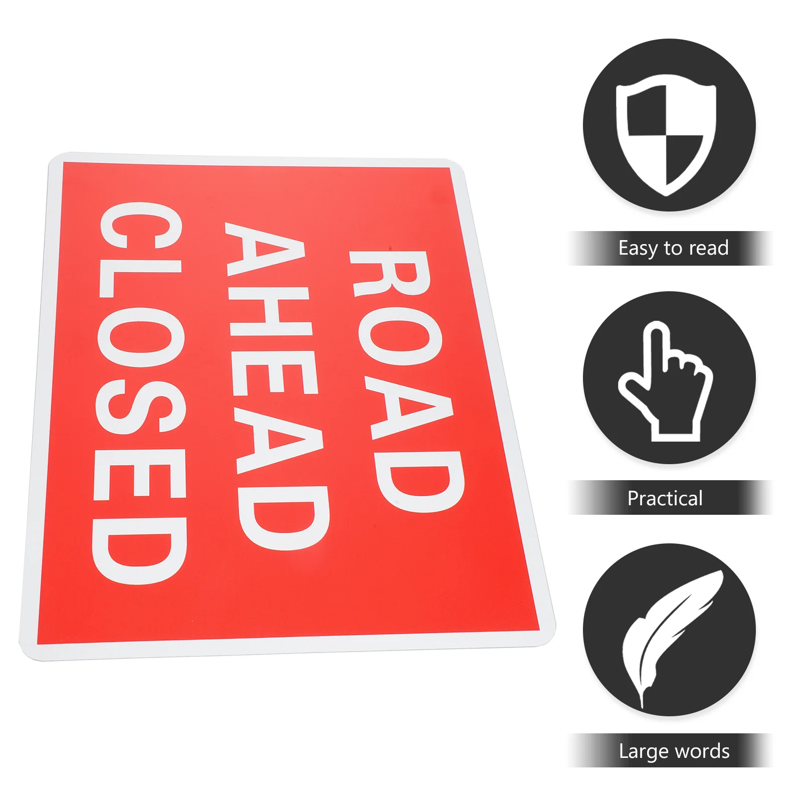 Señal cerrada de carretera de Pvc resistente al agua para estacionamiento, entrada, Control de tráfico, símbolo de bloqueo de carretera, señales de advertencia de seguridad