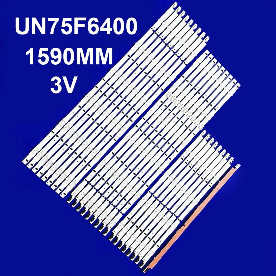 

LED Strips For Un75j630daf UN75J6300AF Un75j6300afxzx UN75H6350 UE75H6400 UE75H6400AW UA75H6400 UE75H6475 UN75F6400 UN75F7100