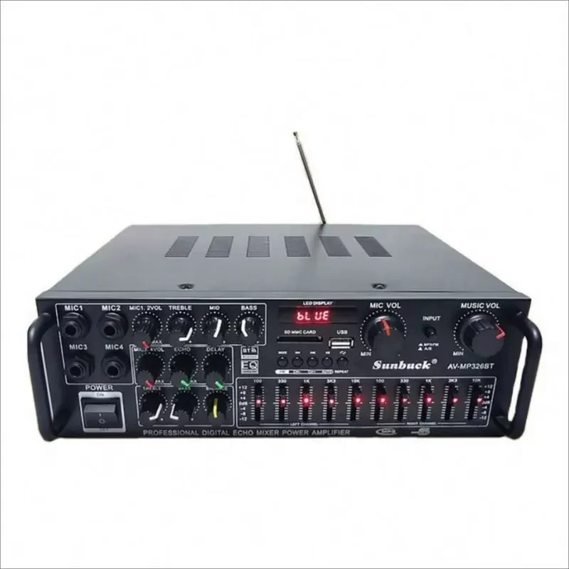 for Professional Audio Amplifier 2 Channel High Fidelity Stereo Sound Quality Car Amplifier 220V 110V Karaoke Amplifier
