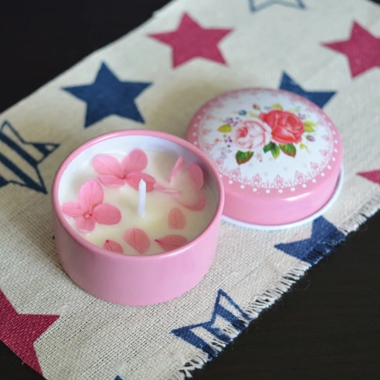 1Pcs Mini Cartoon Cake Tin Box Candy Sugar Pill Packing Box Small Round Floral Pattern Metal Jewelry Storage Container Gift Box