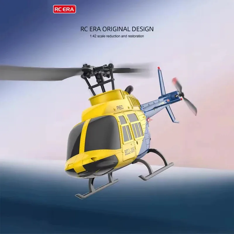 A60 4CH RC Helicopter with 6-Axis Gyro One Key Takeoff/Landing 2.4G Remote Control Anti-Crash & Stable Flight Cool Toys Gifts