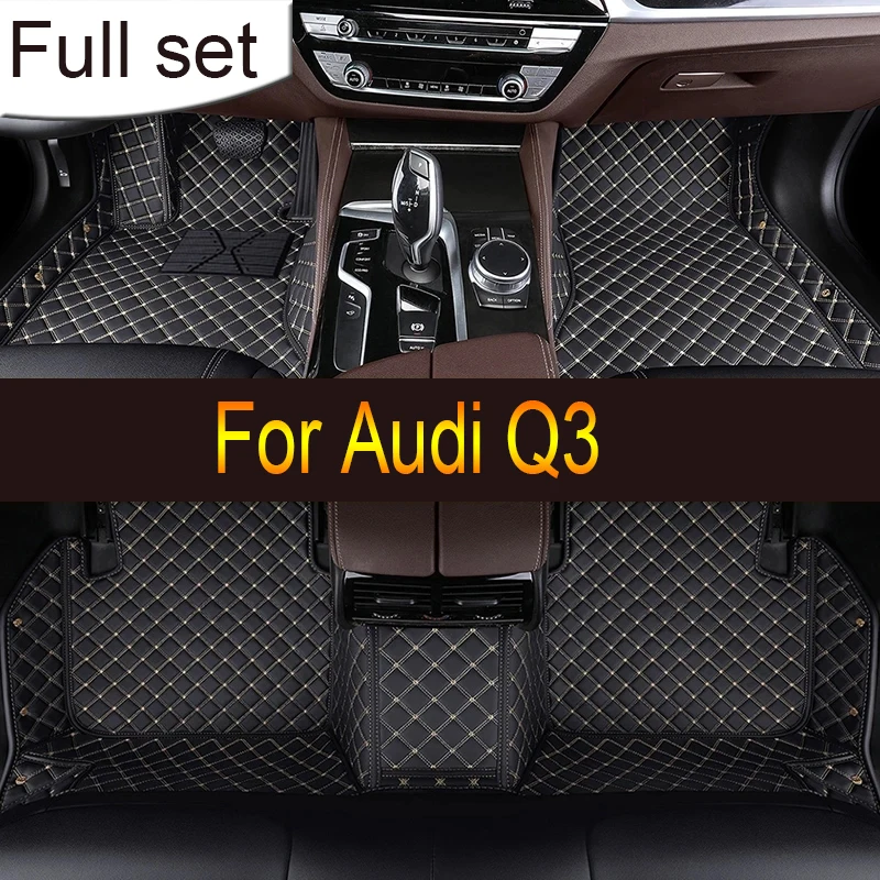

Автомобильные коврики на заказ, автомобильные коврики для Audi Q3 2013, 2014, 2015, 2016, 2017, автомобильные роскошные кожаные коврики с полным покрытием для мужчин и женщин
