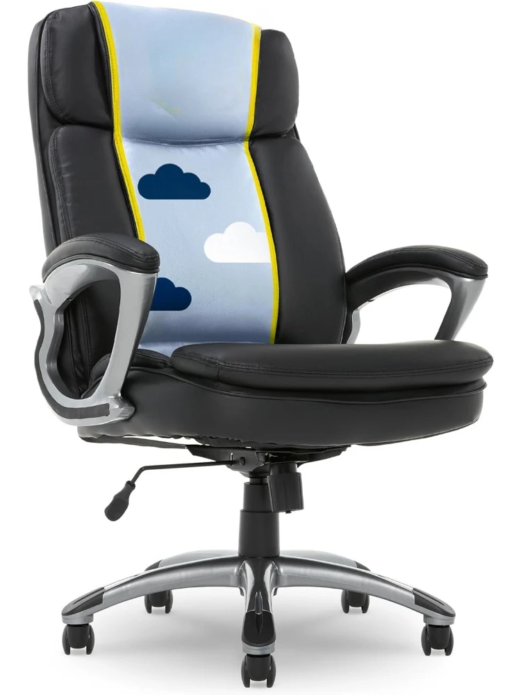 Fairbanks Big and Tall High Back Executive Office Ergonomic Gaming Computer Chair with Layered Body Pillows, Contoured Lumbar