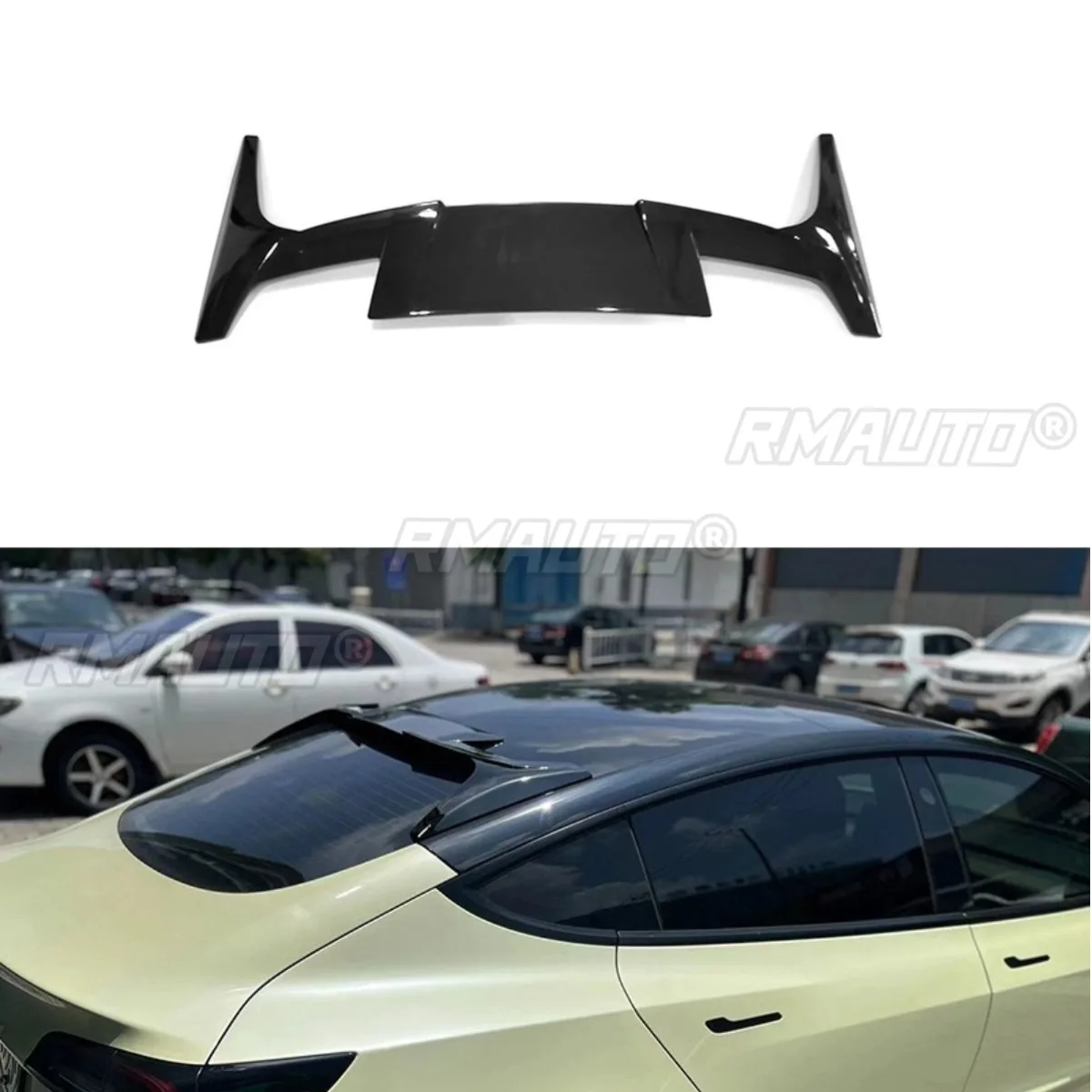 

For Tesla Model3 Car Roof Spoiler For Tesla Trunk Spoiler Model3 2019-2023 Roof Wing Trunk Spoiler Trunk Wing Modification Part