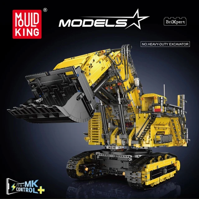 MOULD KING Technical Remote Control R9800 Excavator Building Block 17070/17071 Assembly Truck Brick Kid Christmas Gift For Boy