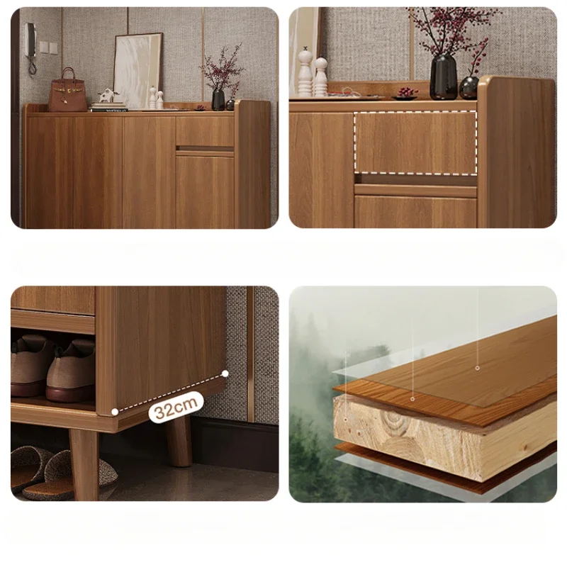 Cabinet Drawer Living Room Cabinets Balcony Furniture Vertical Space Saving Shoe Rack Hallway Stand Shoes Storage Organizer Home image 5