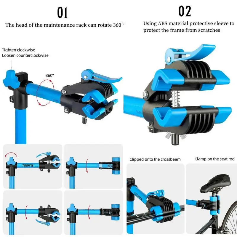 Mountainous Bicycle Repair Frame Fixed Workbench Bike Repair Rack Road Bicycle Parking Display Rack Foldable