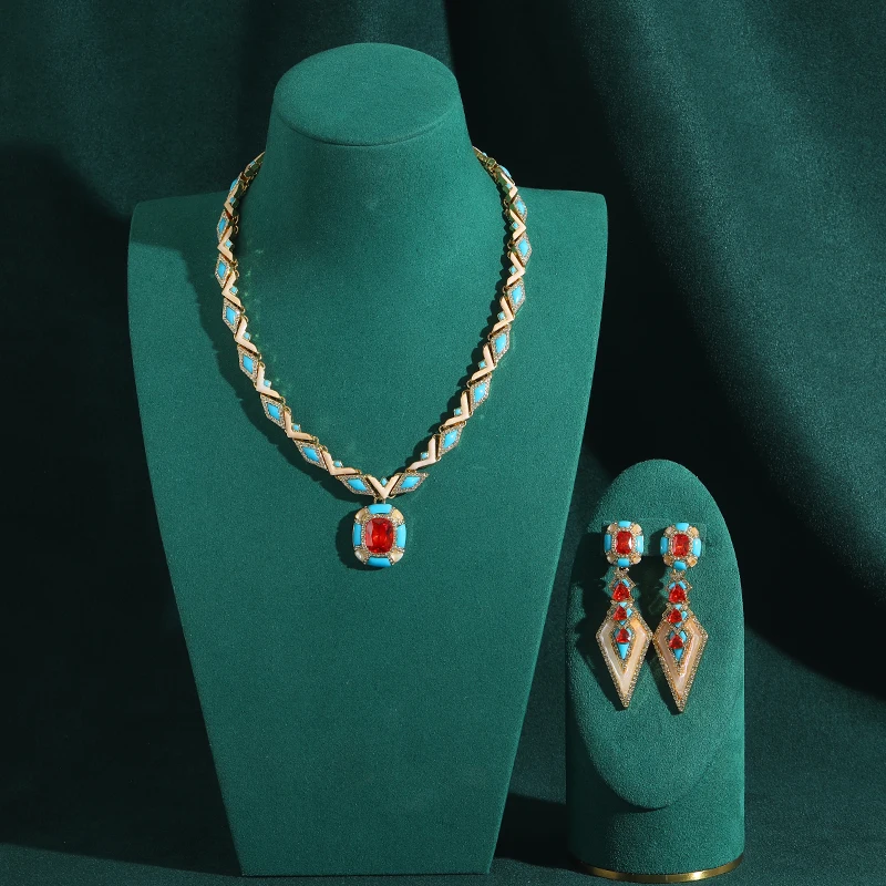 vintage-red-crystal-jewelry-set-woman-pendent-square-necklace-rhombus-long-drop-earrings-blue-natural-stone-wedding-party-2026