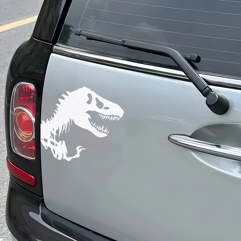 1 шт. "Скелет динозавра T-Rex, автомобильная наклейка, наклейка с изображением окаменелости, отличительный автомобильный аксессуар для энтузиастов, смелый автодекор"