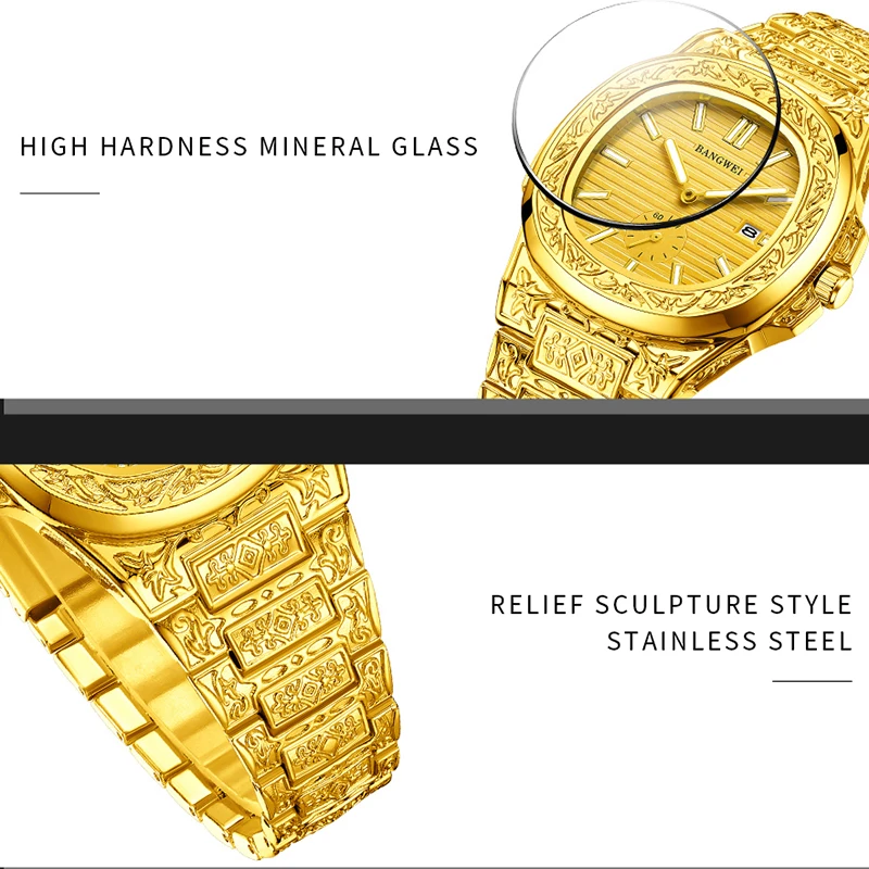 Bangwei 2025 relógio feminino negócios de luxo senhoras moda simples quadrado qualidade aço inoxidável relógio de pulso quartzo reloj