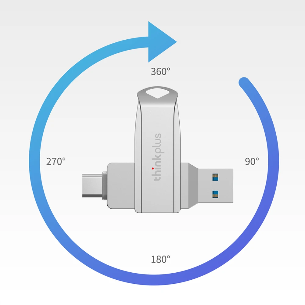 ThinkPlus USB3.2 Type-C USB3.2 Flash Drive 32GB 64GB 128GB 256GB Dual-interface high-speed MU253 USB for Andriods SmartPhone