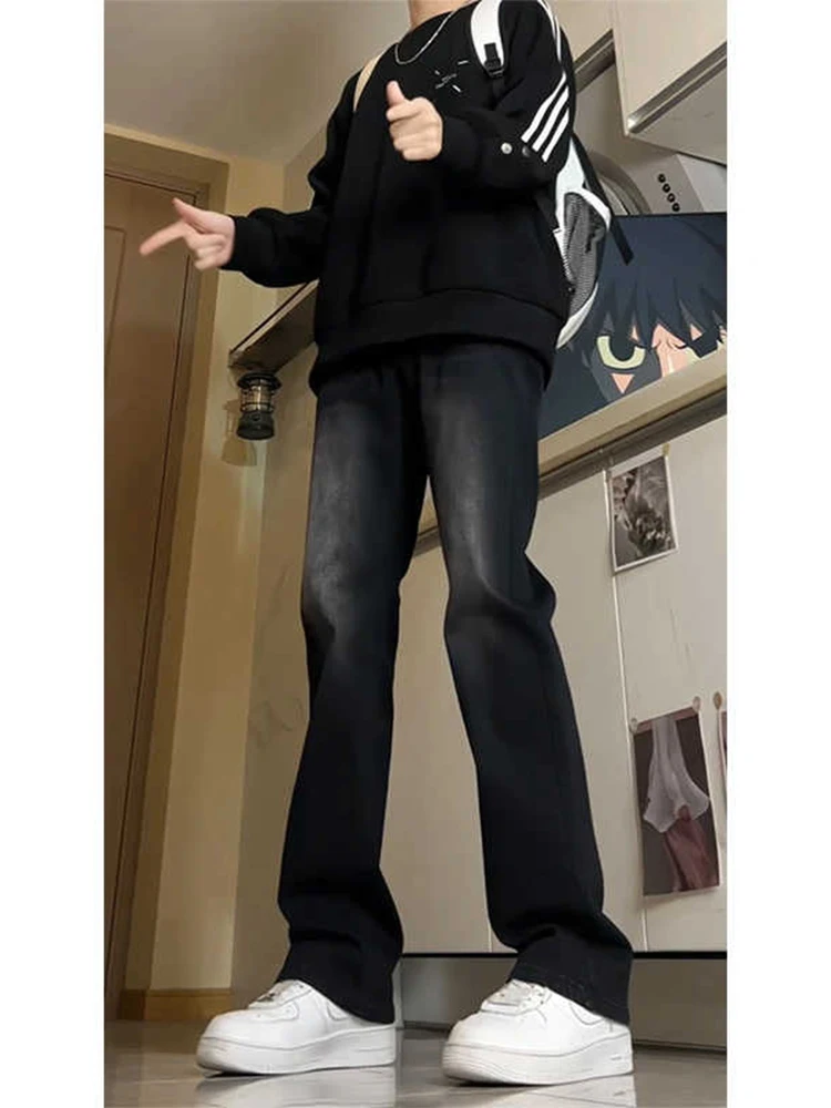 

Мужские джинсы Bla adient Fce прямого кроя с высокой талией, облегающие, удлиненные, в американском стиле, повседневные