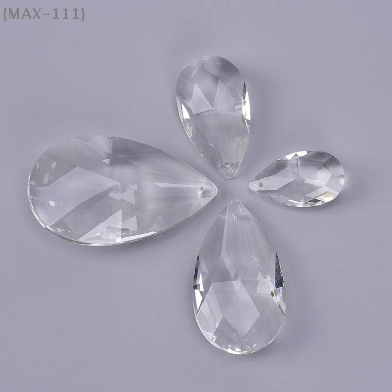 

【Fe】Прозрачные многогранные хрустальные бусины для люстр - подвесные стеклянные капли и подвески для ремонта светильников