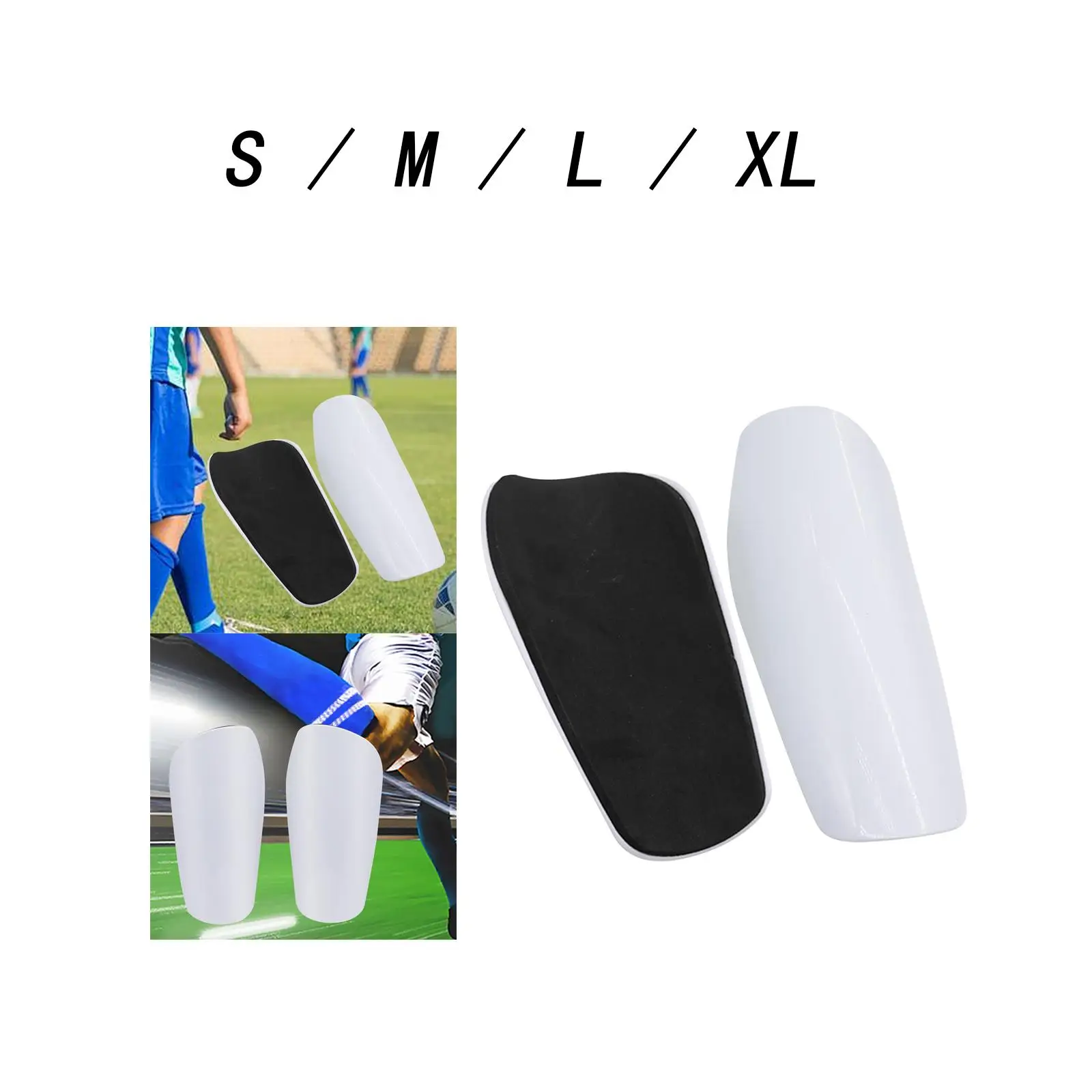 2x Football Shin Guards Breathable Knee Guards for Tibia Outdoor Youths