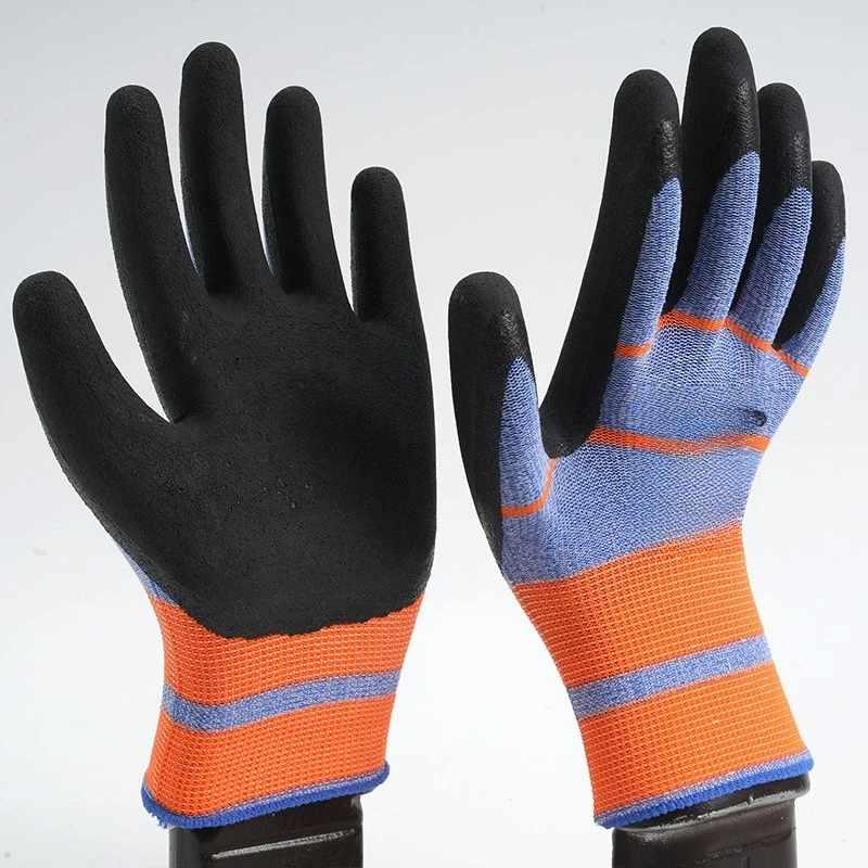 Embossed gloves special spot rubber gloves non-slip wear-resistant construction site work high breathable labor insurance gloves