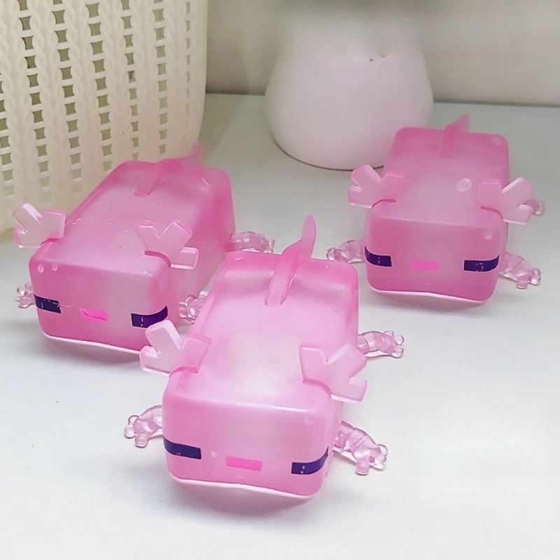 Cute Salamander Fidget Toy Mini Tabas Squishy Axolotl Squeeze Toy Release Emotions Squishy Toys Slow Rising Decompress Toys