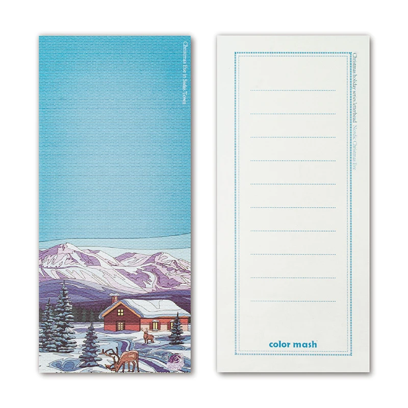 50Sheets/Set European Style DIY Note Christmas Eve（1） To Do List Memos Message Card COLOR MASH