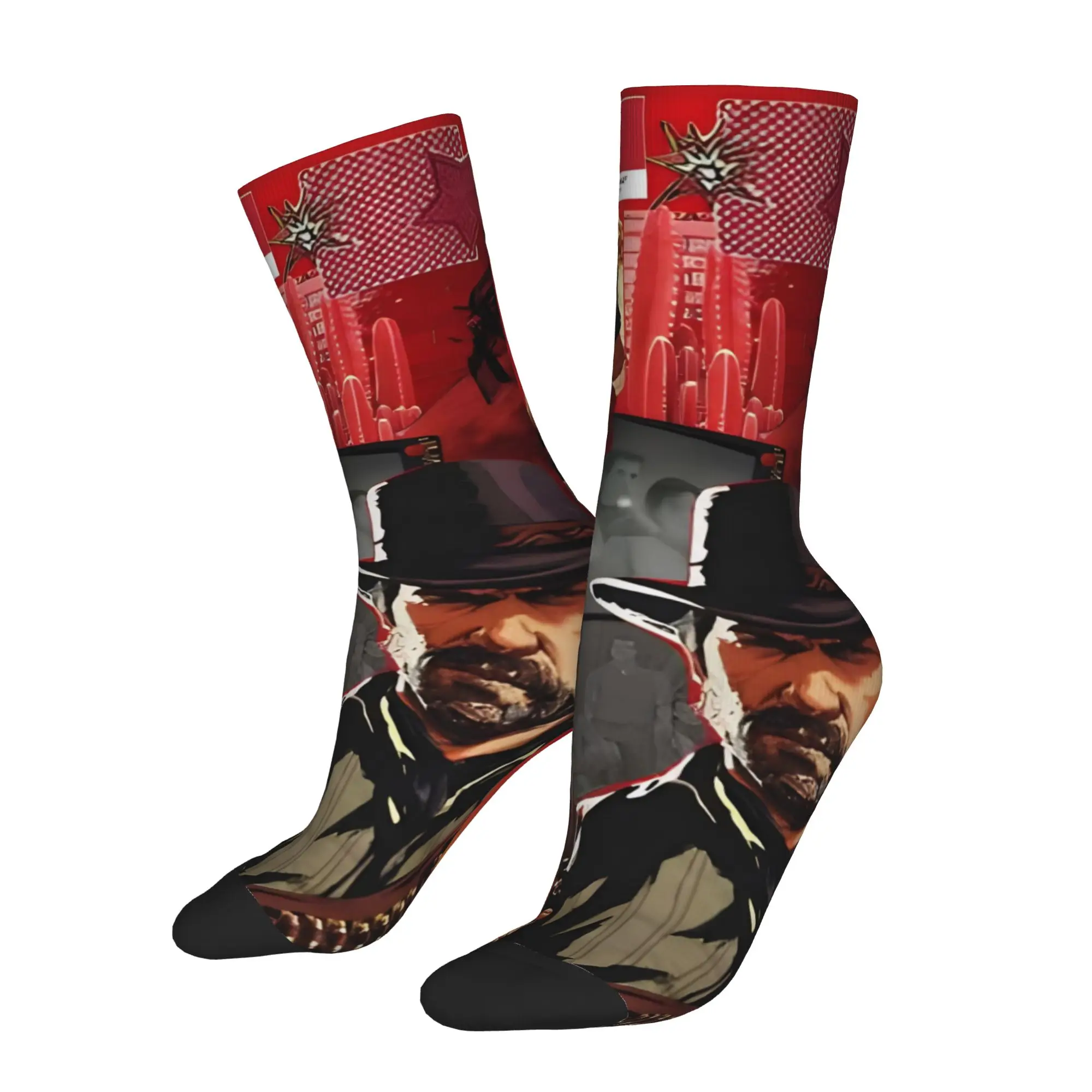 Autumn Winter Retro Men's Women's Red Dead Redemption Socks John Jack Arthur Breathable Skateboard Socks
