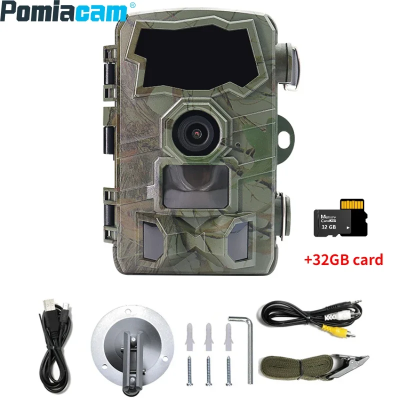 H888 Night Vision WIFI Tracking Hunting Camera 2.4-inch TFT Color Screen 32MP 4K WIFI Wildlife Trail Camera Surveillance Hunting