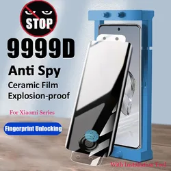 3D Curved Anti Spy Ceramic Film For OnePlus 12 11 10 9 8 Pro Anti-Peep Privacy Screen Protector With Installation Tool No Glass