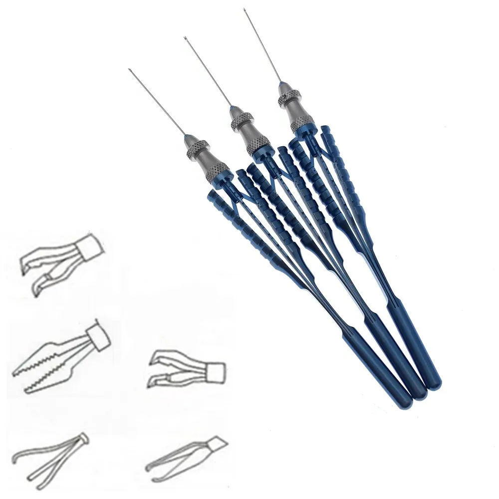 23G/25G Retinal Capsular Serrated Forceps Detachable Head Ophthalmic Training Instrument
