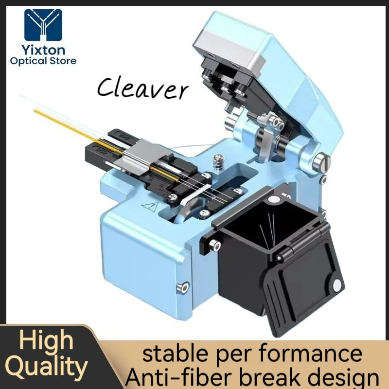 high precision fiber cleaver 3-in-1 fixture one-step fully automatic HS-30V Fiber Optic Cleaver Cutting Knife Cold cut hot melt