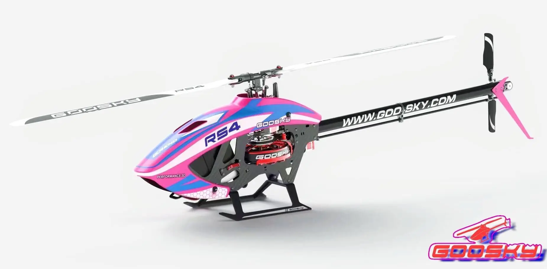 In Stock GooSky RS4 VENOM Legend 6CH 3D Direct Drive Brushless Motor 380 Class Flybarless RC Helicopter Kit Version